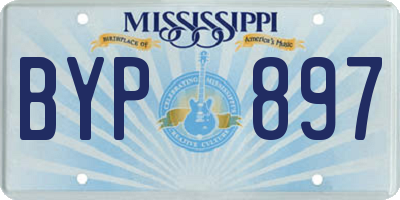 MS license plate BYP897