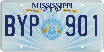 MS license plate BYP901