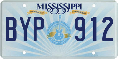 MS license plate BYP912