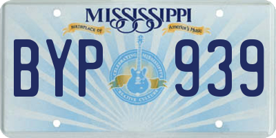 MS license plate BYP939