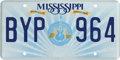 MS license plate BYP964