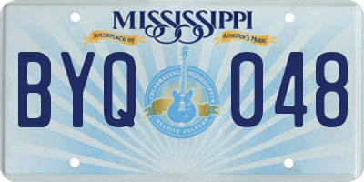 MS license plate BYQ048