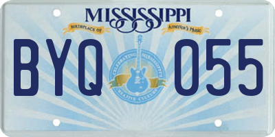 MS license plate BYQ055