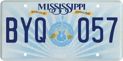 MS license plate BYQ057