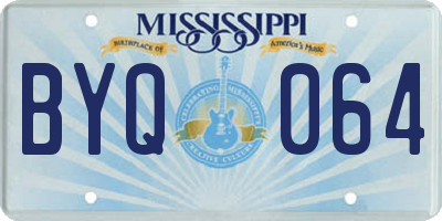 MS license plate BYQ064