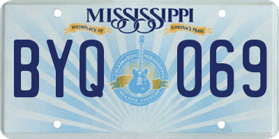 MS license plate BYQ069