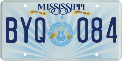 MS license plate BYQ084