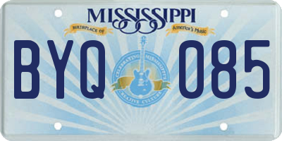 MS license plate BYQ085
