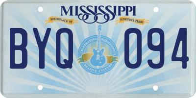 MS license plate BYQ094