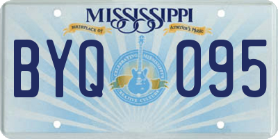 MS license plate BYQ095