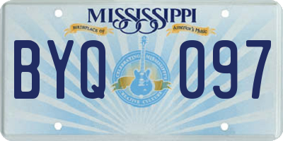 MS license plate BYQ097