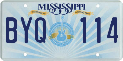 MS license plate BYQ114