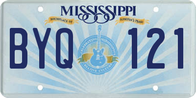 MS license plate BYQ121