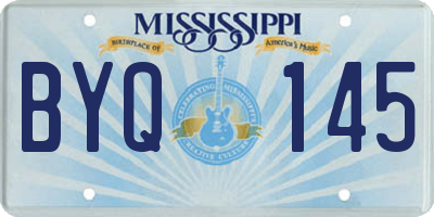 MS license plate BYQ145
