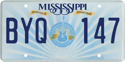 MS license plate BYQ147