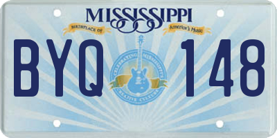 MS license plate BYQ148