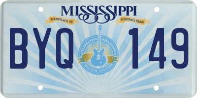 MS license plate BYQ149