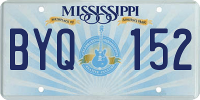MS license plate BYQ152