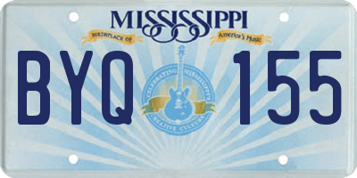 MS license plate BYQ155