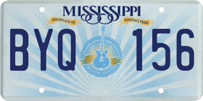 MS license plate BYQ156