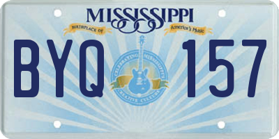 MS license plate BYQ157