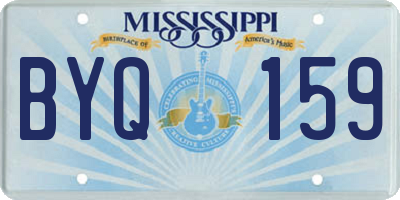 MS license plate BYQ159