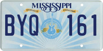 MS license plate BYQ161