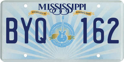 MS license plate BYQ162