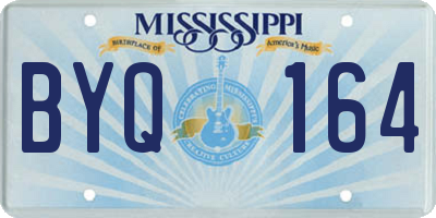 MS license plate BYQ164