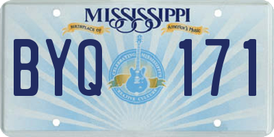 MS license plate BYQ171
