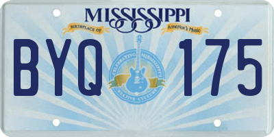 MS license plate BYQ175