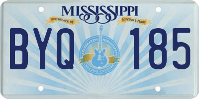 MS license plate BYQ185