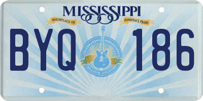 MS license plate BYQ186