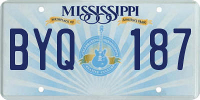 MS license plate BYQ187