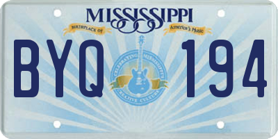 MS license plate BYQ194