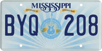 MS license plate BYQ208