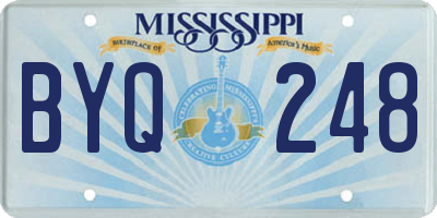 MS license plate BYQ248