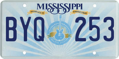 MS license plate BYQ253