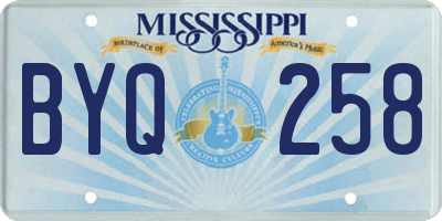 MS license plate BYQ258