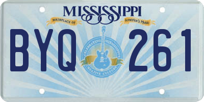 MS license plate BYQ261