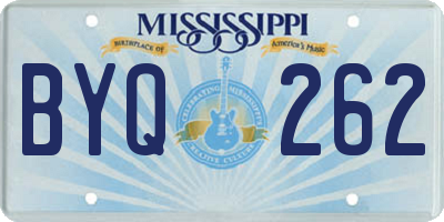 MS license plate BYQ262