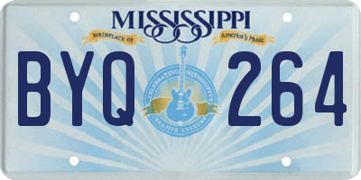 MS license plate BYQ264