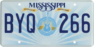 MS license plate BYQ266