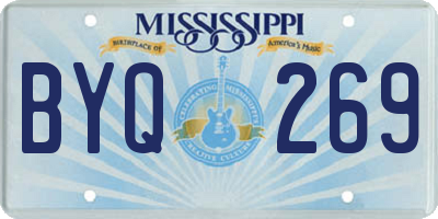 MS license plate BYQ269