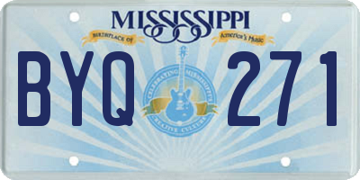 MS license plate BYQ271