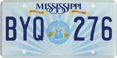MS license plate BYQ276