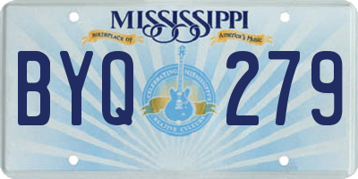 MS license plate BYQ279