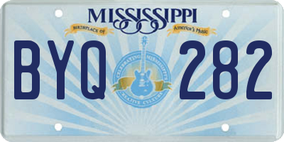 MS license plate BYQ282