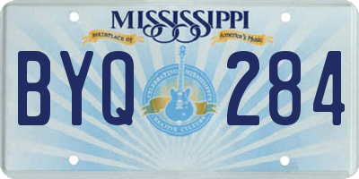 MS license plate BYQ284