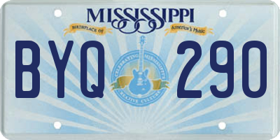 MS license plate BYQ290